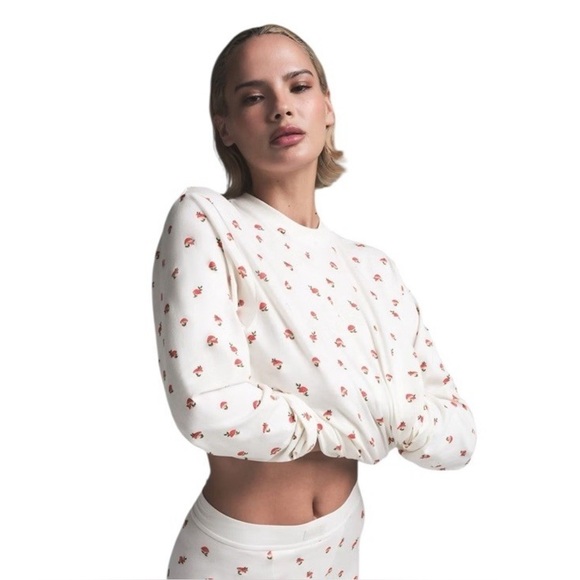 🍄NEW SKIMS BOYFRIEND MUSHROOM PRINT LONG SLEEVE T SHIRT M - Picture 2 of 7